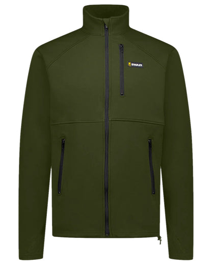 Olive Coloured Swazi Mens Stalker Jacket on white background 