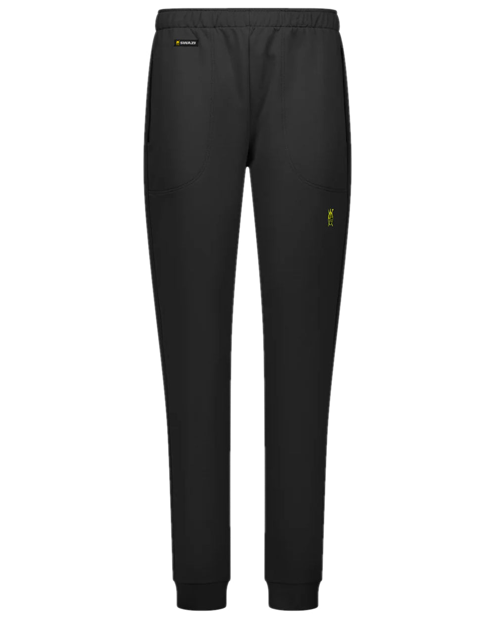 Black Coloured Swazi Mens Stalker Pants on white background 
