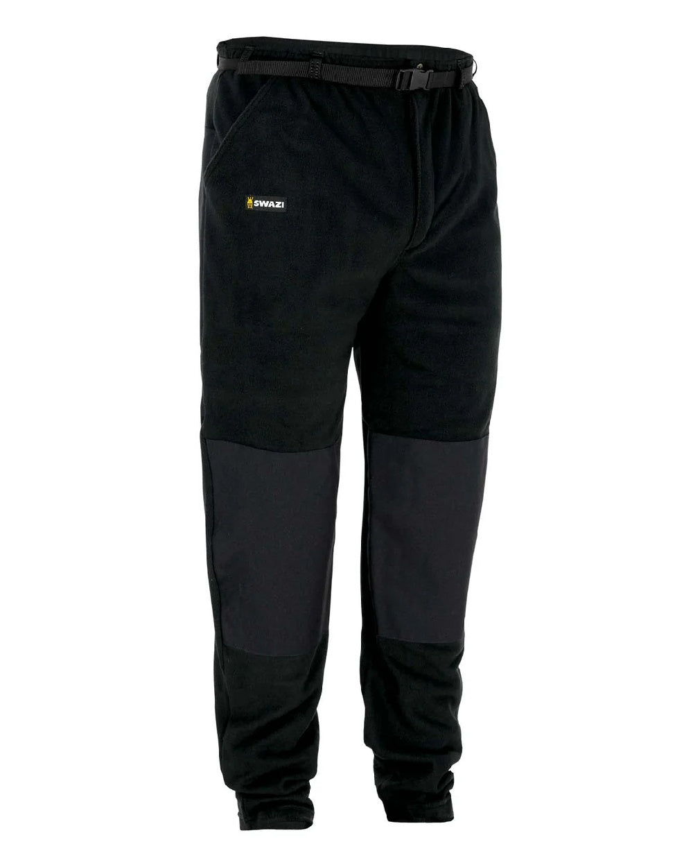 Black coloured Swazi Mens Steevos Pants on white background 