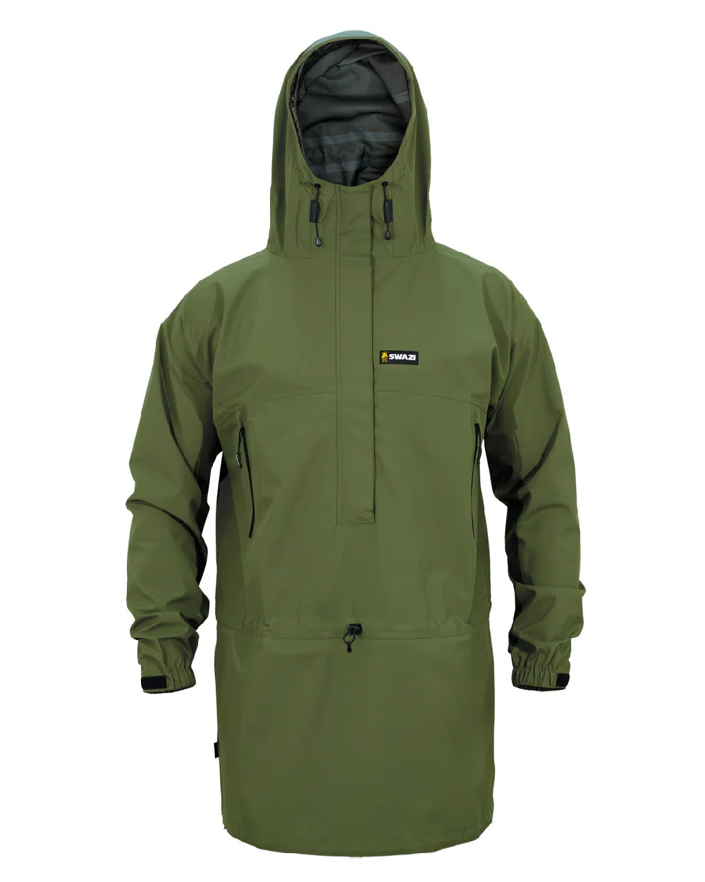 Olive coloured Mens Swazi Mens Tahr Ultralite Jacket on white background 