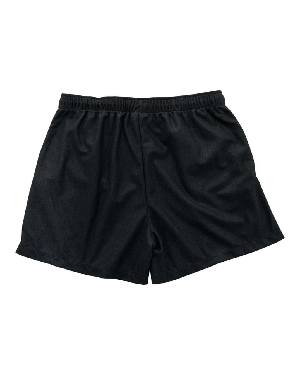 Black coloured Swazi Mens Trojans Shorts on white background 