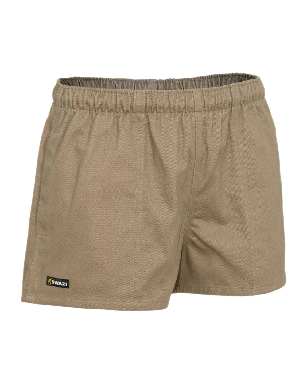 Tussock Coloured Swazi Moley Shorts on white background 