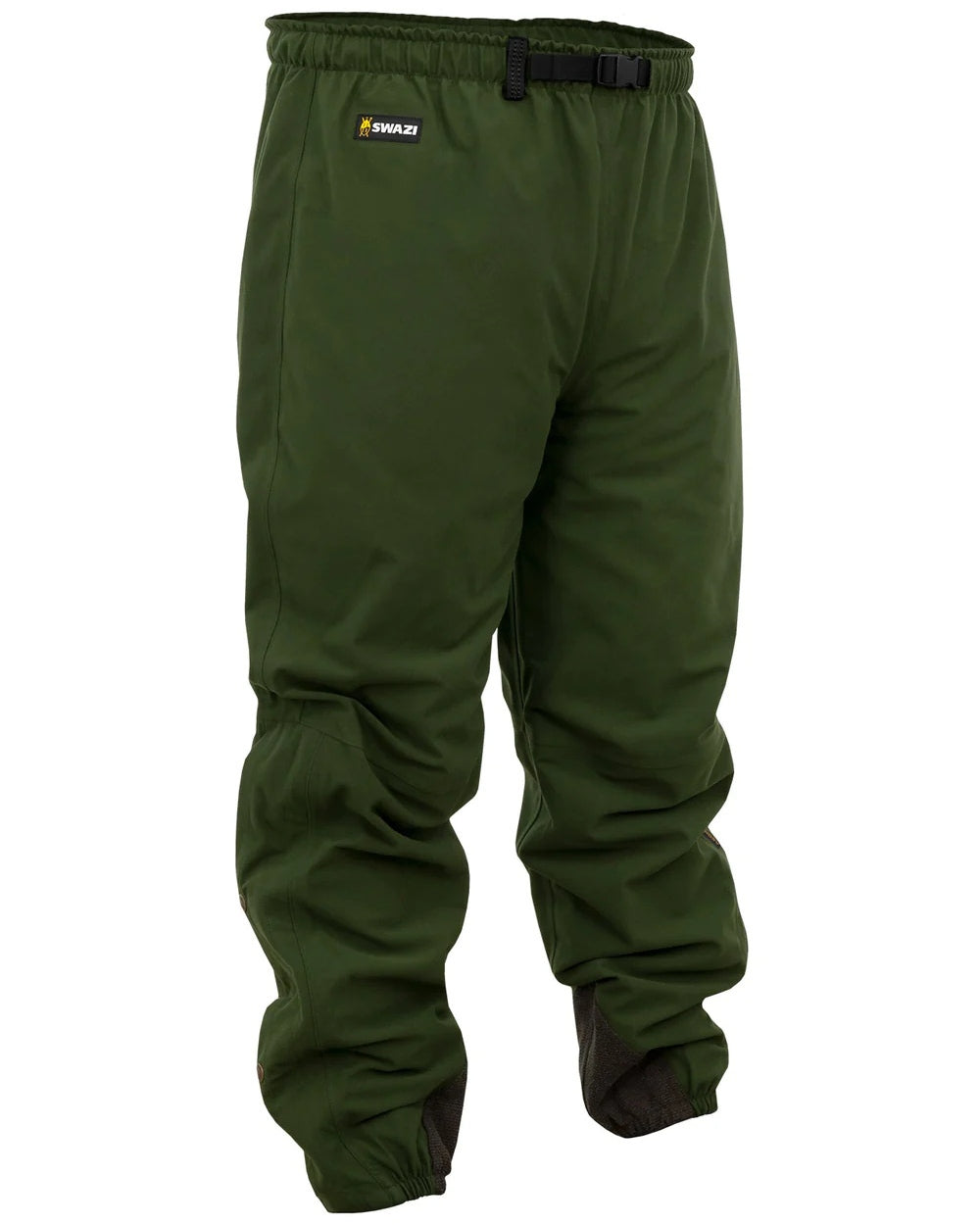 Olive Coloured Swazi Overpants on white background 