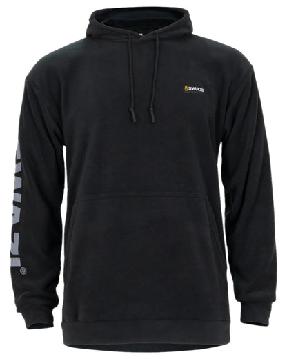 Black Coloured Swazi The Clansman Hoodie on white background 