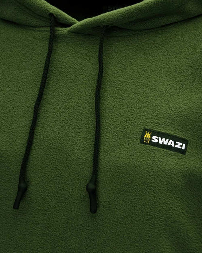 Olive Coloured Swazi The Clansman Hoodie on white background 