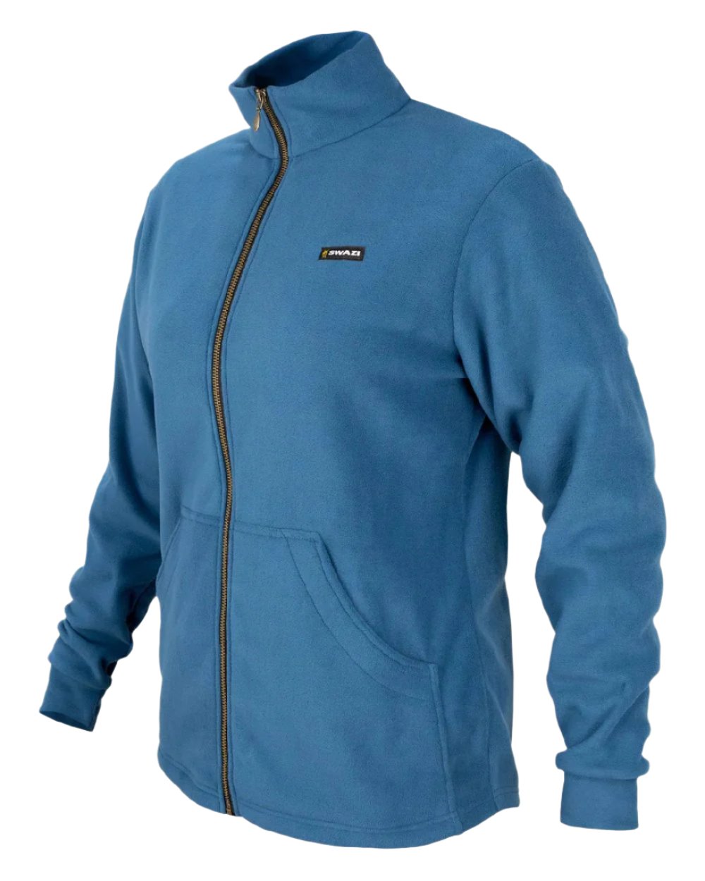 Ice Blue coloured Swazi Womens Toi Toi Jacket on white background 