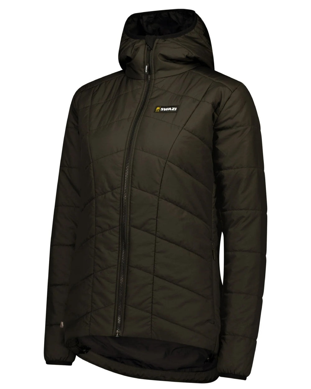 Bark coloured Swazi Womens Glacier Insulation Jacket on white background 