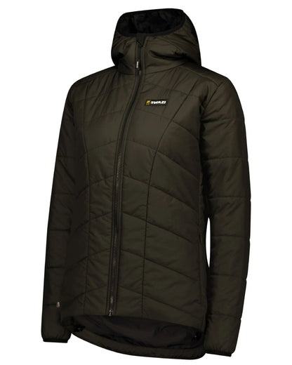 Bark coloured Swazi Womens Glacier Insulation Jacket on white background 