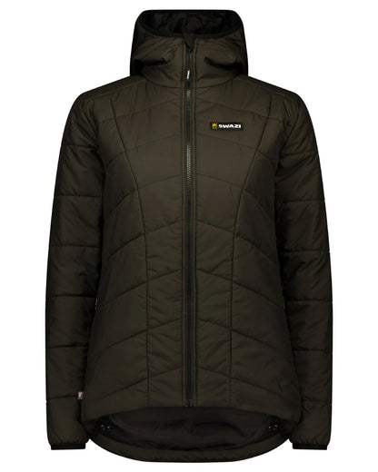 Bark coloured Swazi Womens Glacier Insulation Jacket on white background 
