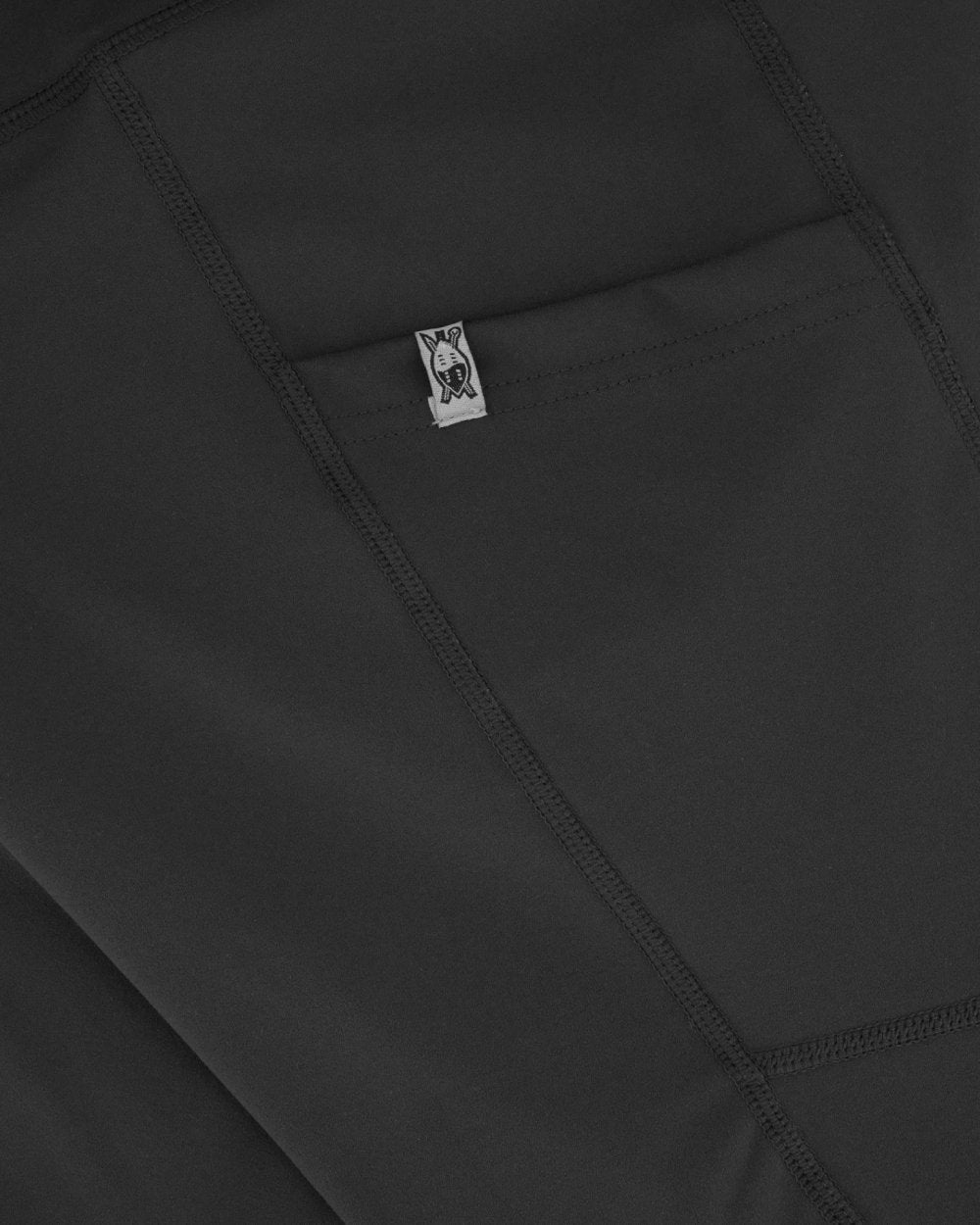 Black coloured Swazi Womens Ionia Tights on white background 