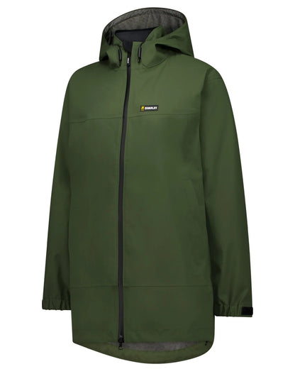 Olive oloured Swazi Womens Pioneer Ultralite Jacket on white background 