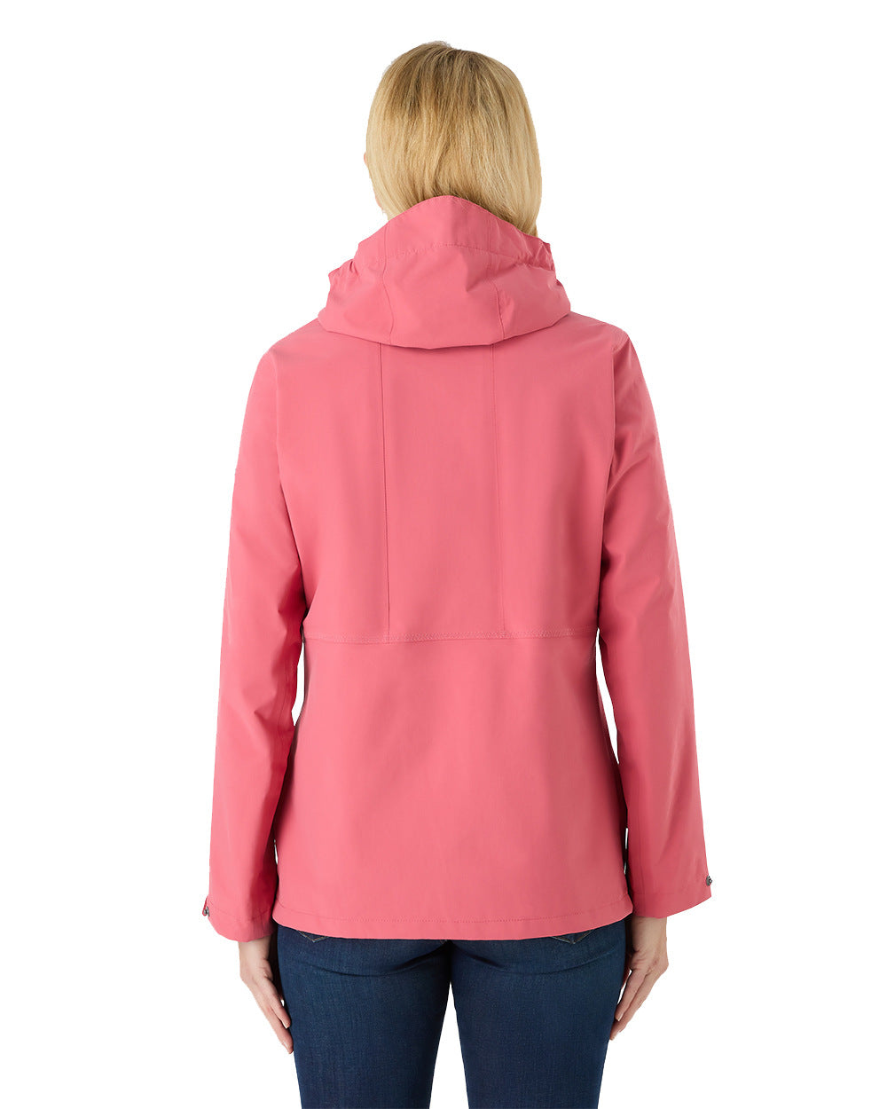 Sweet Raspberry Coloured Musto Womens Marina Rain Jacket On A White Background 