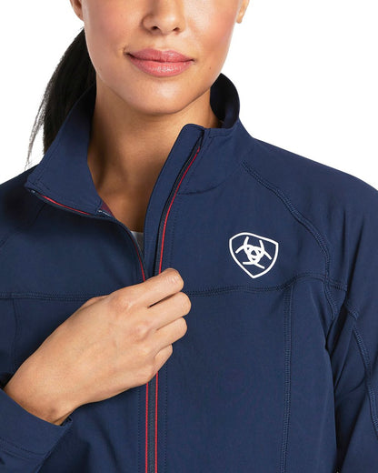 Team Coloured Ariat Womens Agile Softshell Jacket On A White Background 