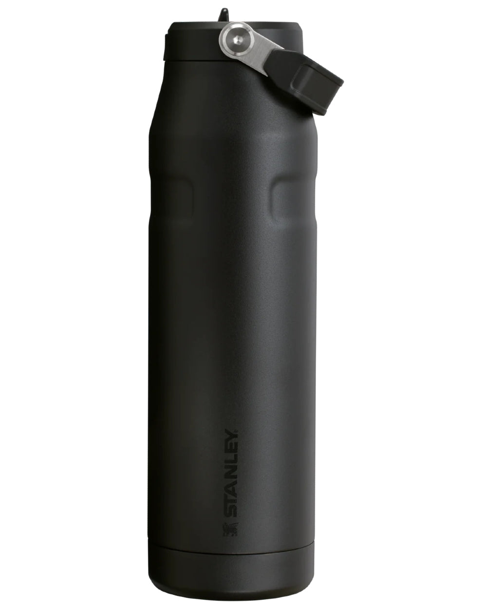 Black coloured The IceFlow Bottle Flip Straw 2 1.06L on white background 