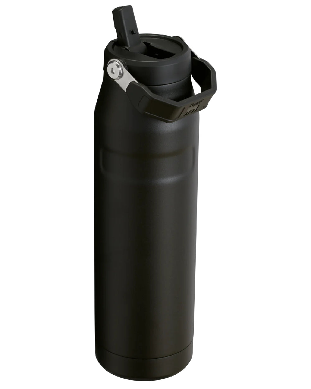 Black coloured The IceFlow Bottle Flip Straw 2 1.06L on white background 