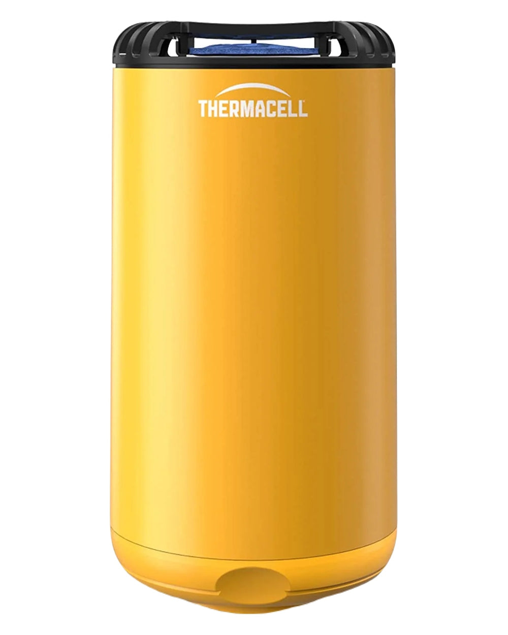 Citrus coloured Thermacell Halo Mini Protector on white background 