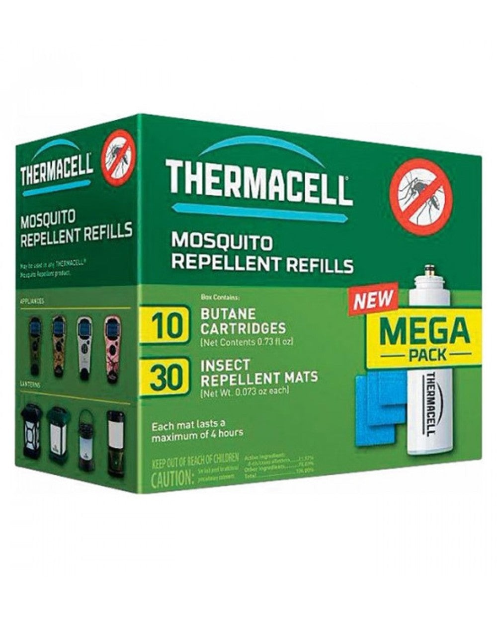 Thermacell Mats And Gas Refill Pack Mega on white background 