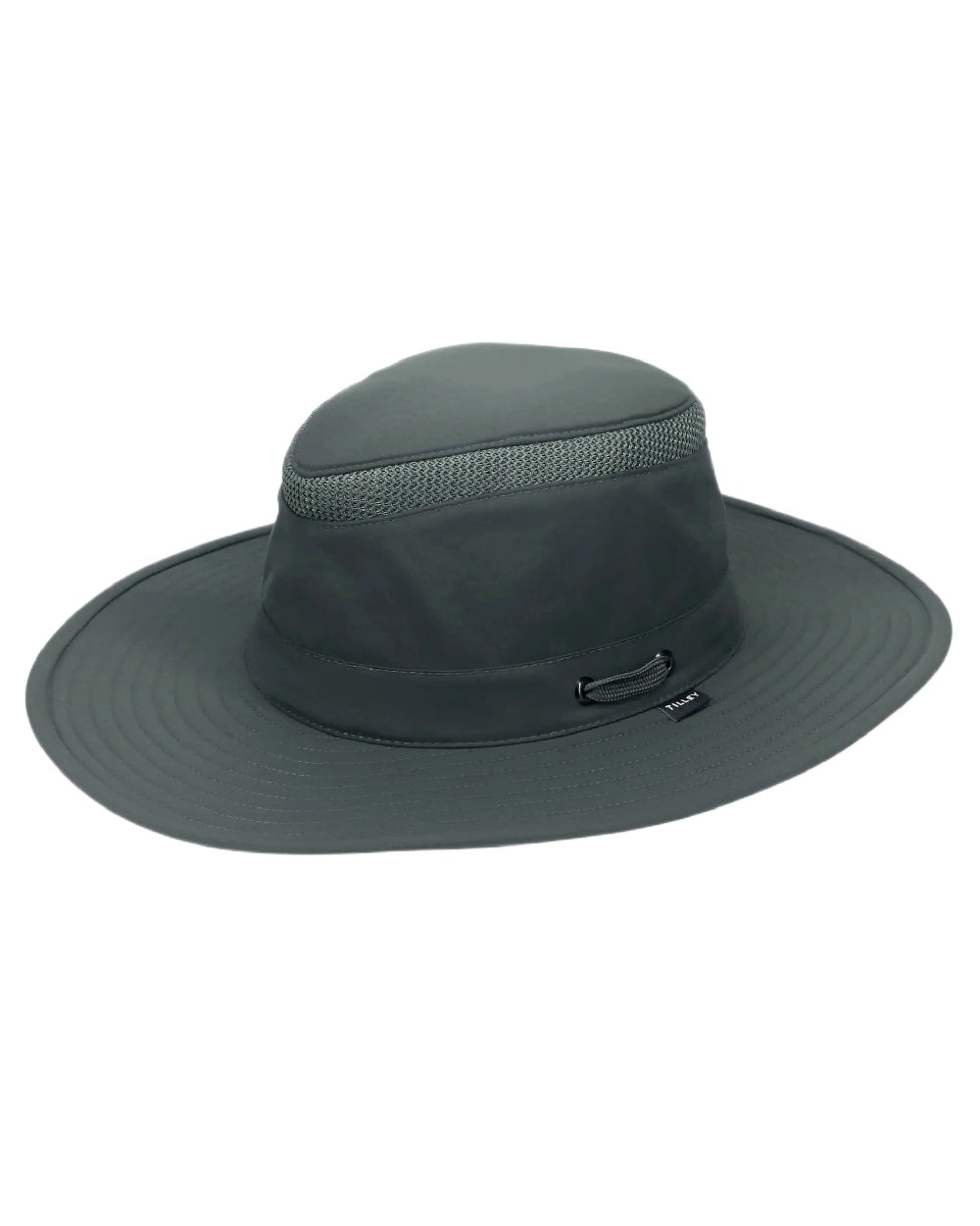Forest Night Coloured Tilley Airflo Broad Brim Sun Hat on white background 