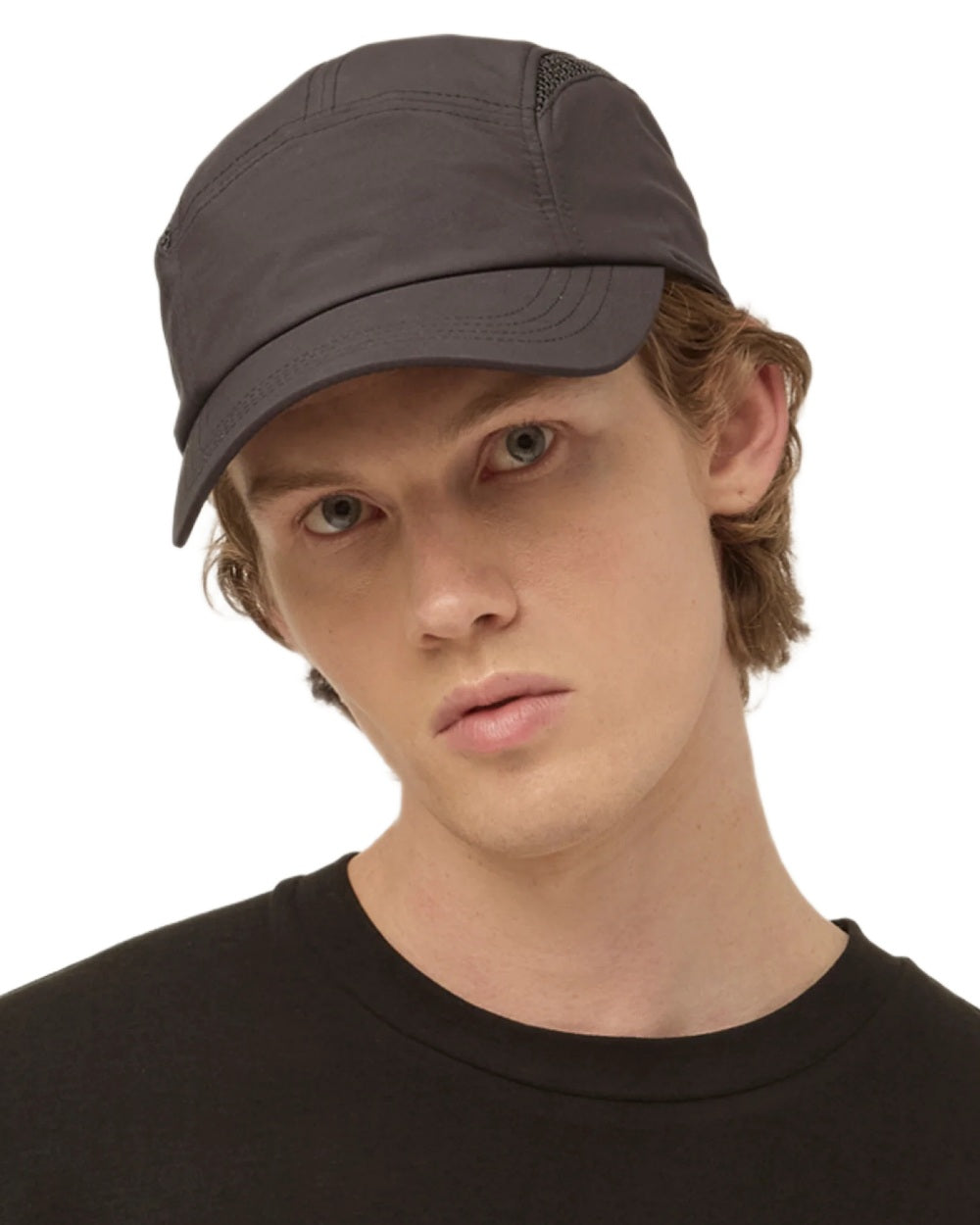 Black Coloured Tilley Airflo Cap on white background 