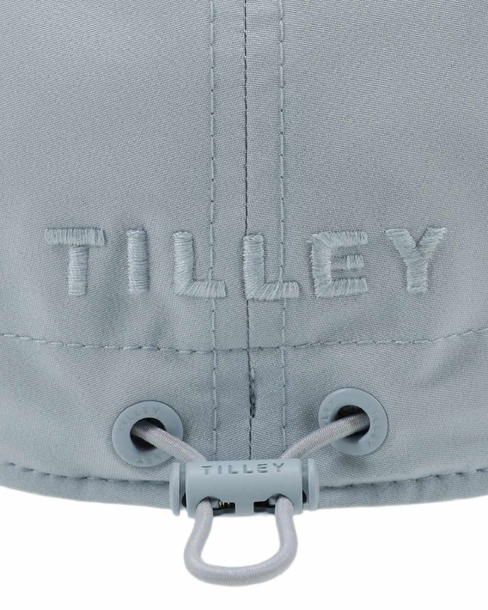 Ice Blue Coloured Tilley Airflo Cap on white background 