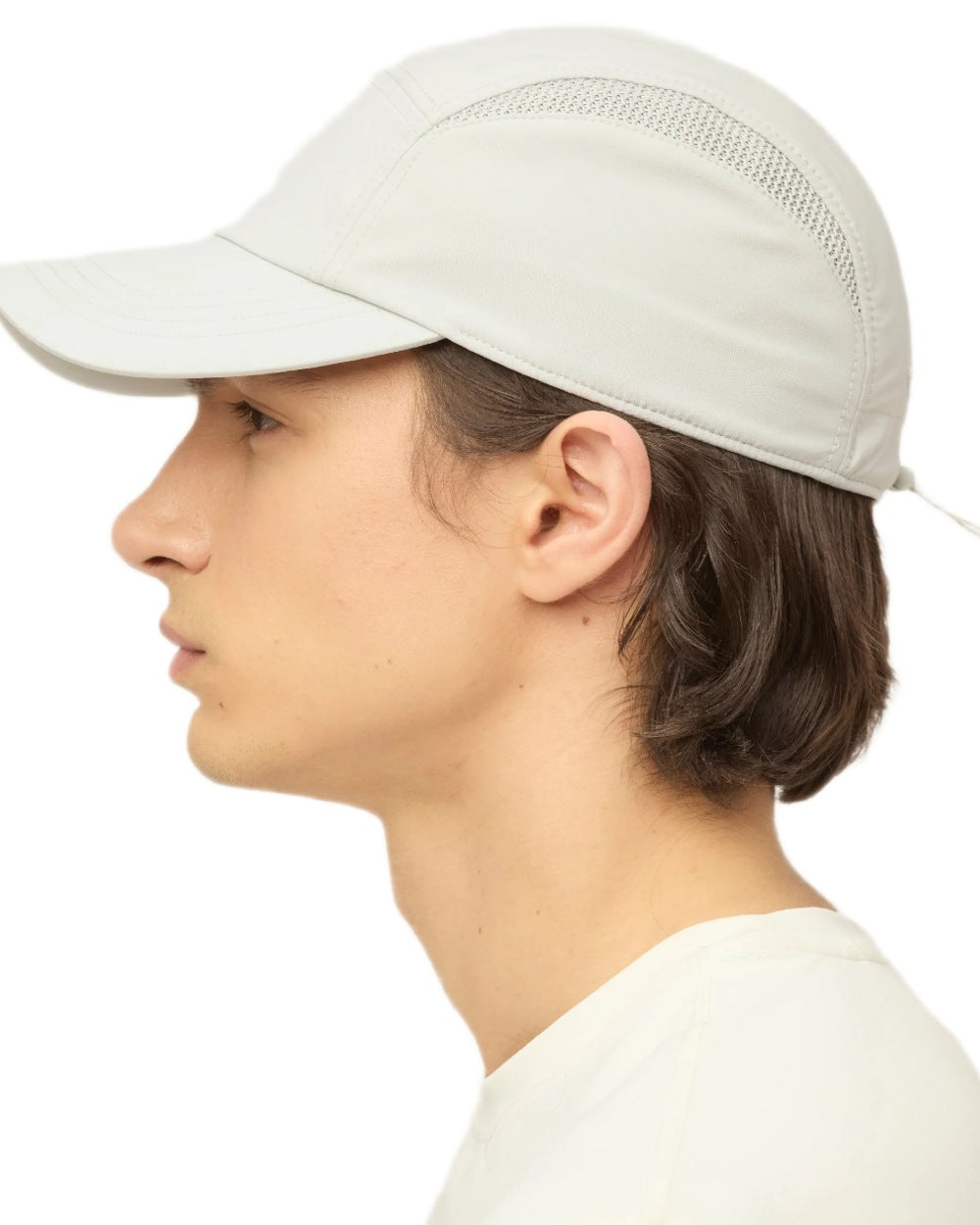 Mist Blue coloured Tilley Airflo Cap on white background 