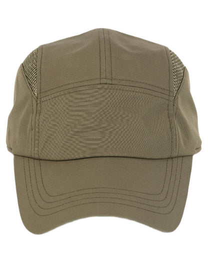 Olive Coloured Tilley Airflo Cap on white background 