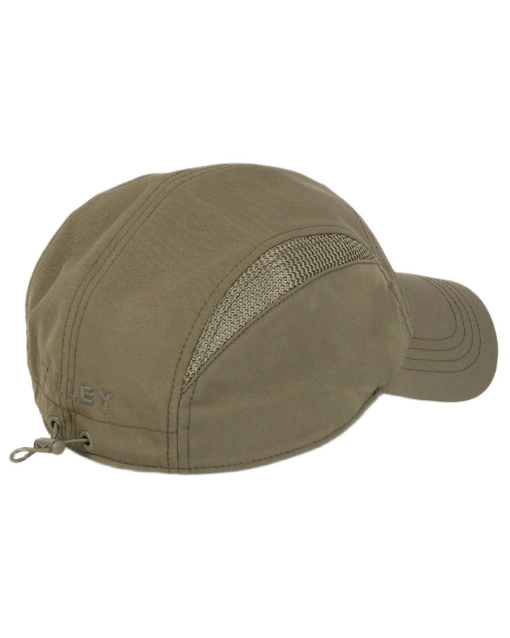 Olive Coloured Tilley Airflo Cap on white background 