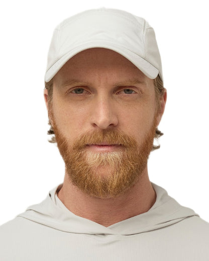 Silver Grey Coloured Tilley Airflo Cap on white background 