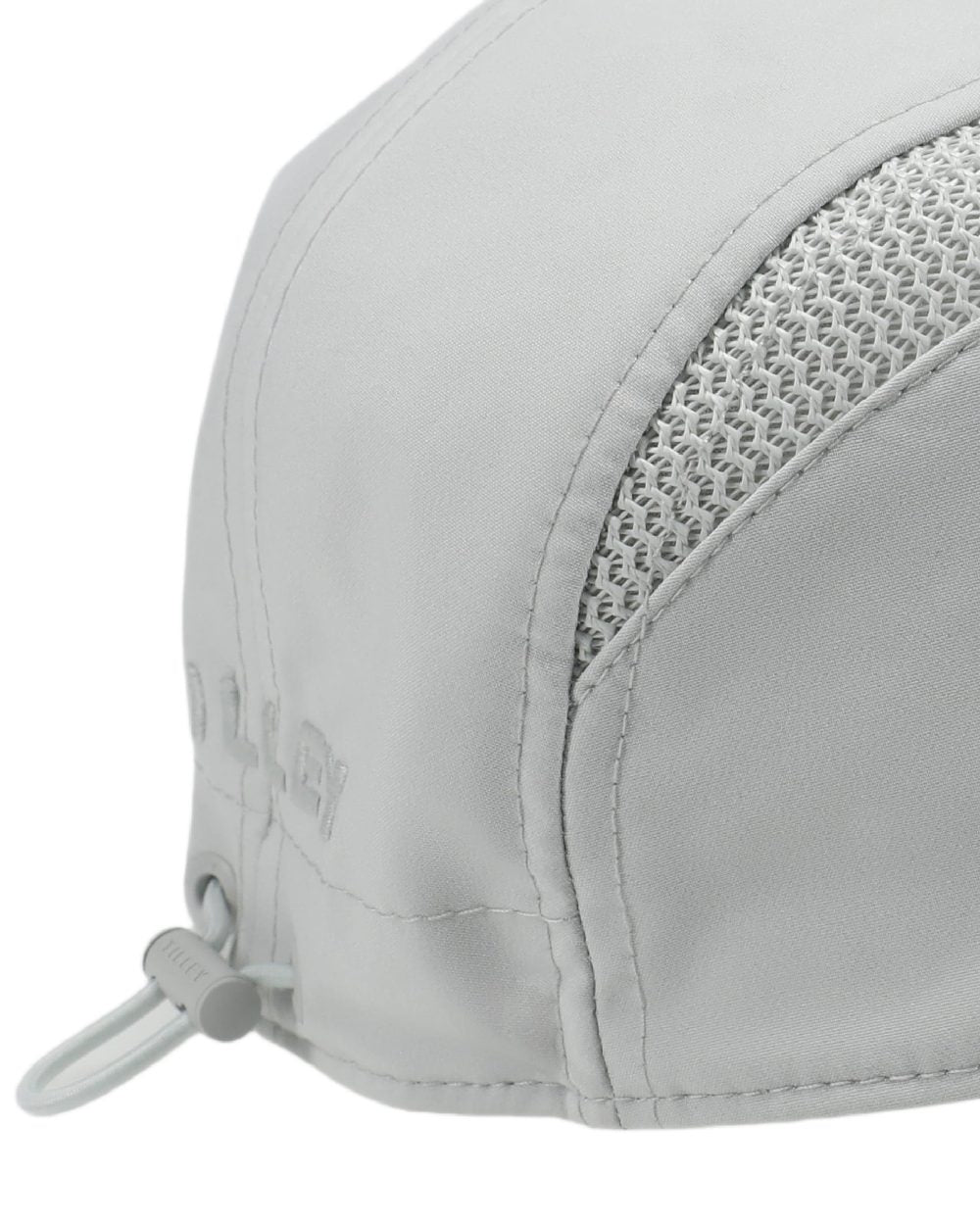 Silver Grey Coloured Tilley Airflo Cap on white background 