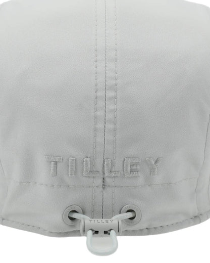 Silver Grey Coloured Tilley Airflo Cap on white background 