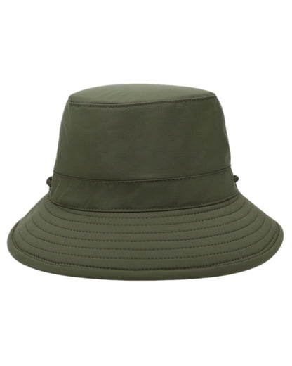 Thyme Green Coloured Tilley Airflo LTM1 Bucket Hat on white background 