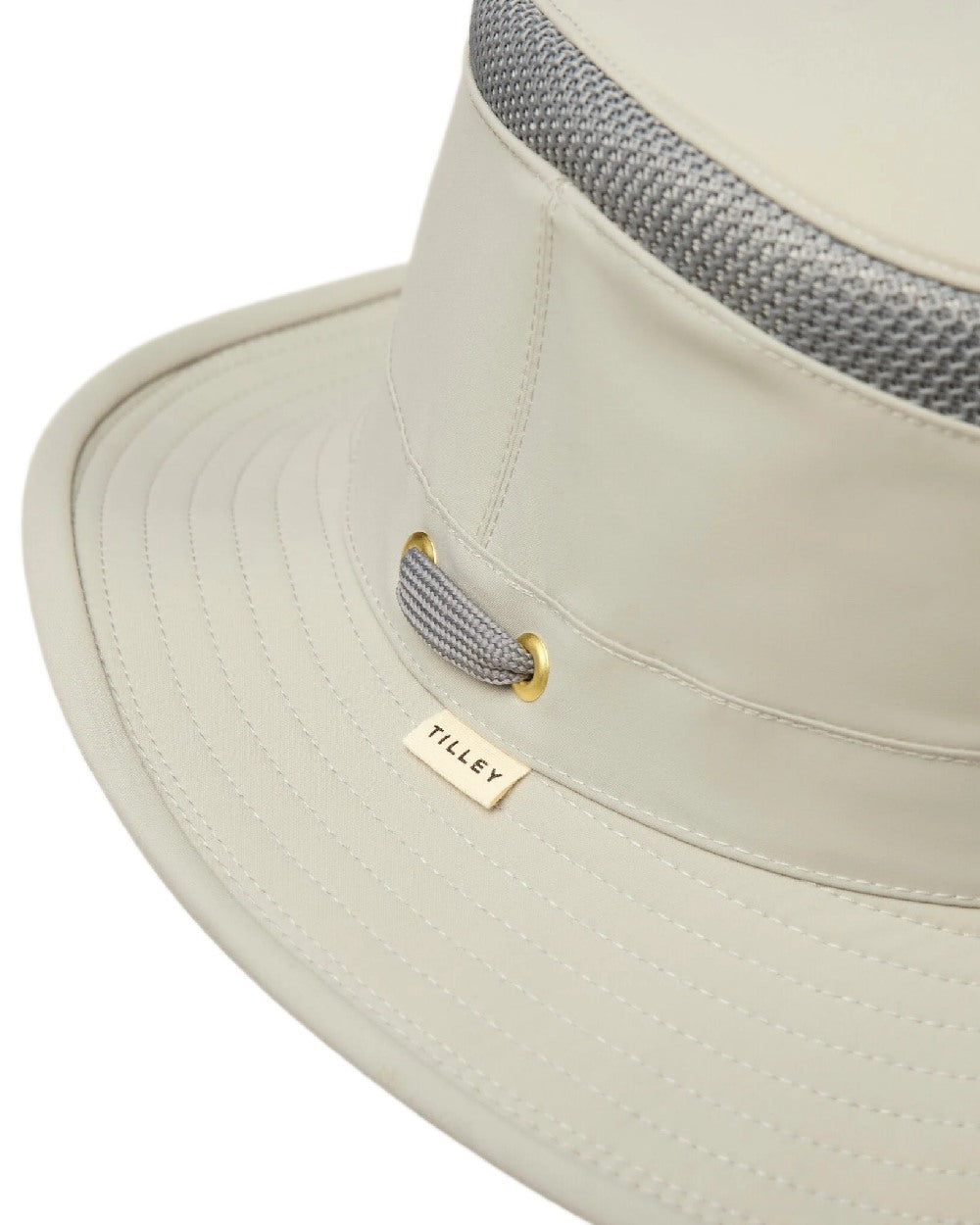 Rock Face Coloured Tilley Airflo Medium Brim Recycled Hat on white background 