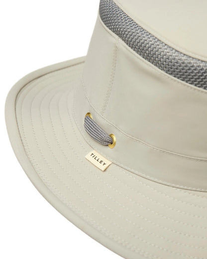 Rock Face Coloured Tilley Airflo Medium Brim Recycled Hat on white background 