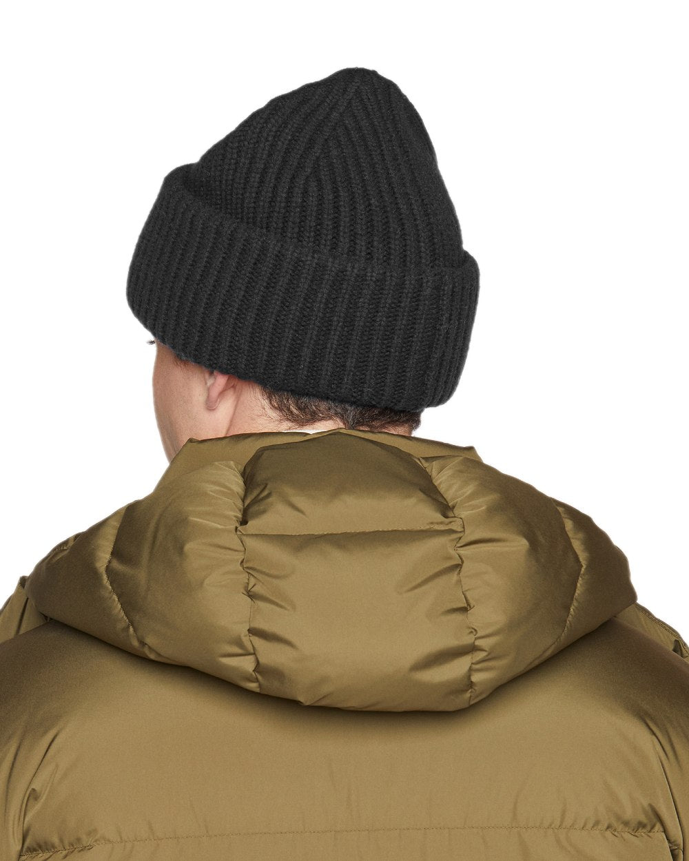 Black Coloured Tilley Alpine Beanie on white background 