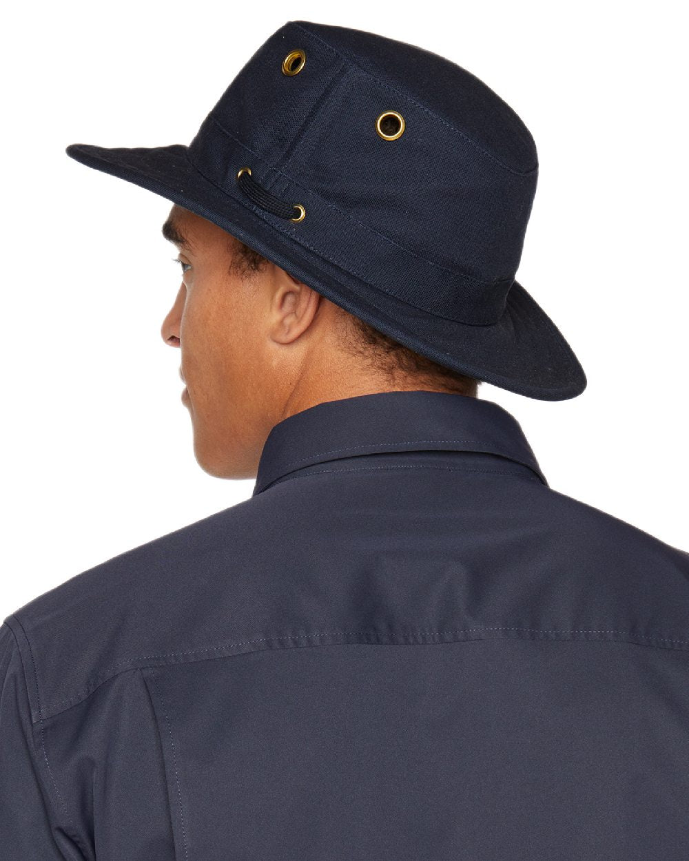 Dark Navy Coloured Tilley Authentic T5 Hat on white background 