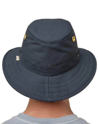 Dark Navy Coloured Tilley Authentic T5 Hat on white background 