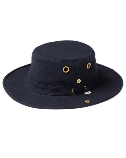Dark Navy Coloured Tilley Classic T3 Cotton Hat on white background 