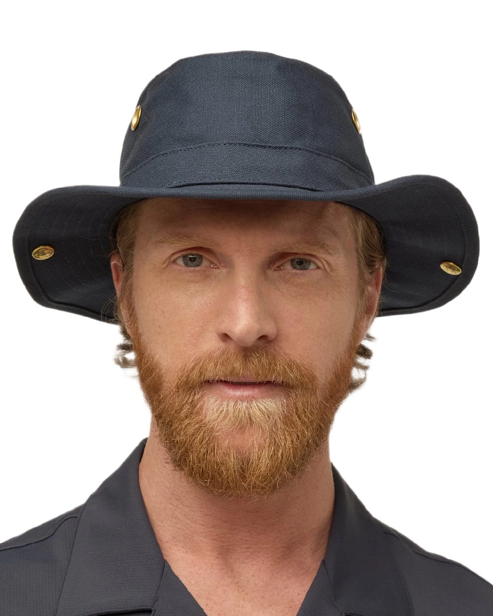 Dark Navy Coloured Tilley Classic T3 Cotton Hat on white background 