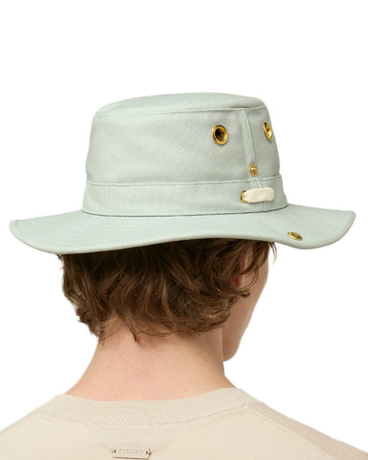 Mist Blue Coloured Tilley Classic T3 Cotton Hat on white background 