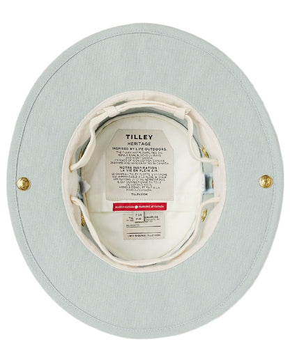 Mist Blue Coloured Tilley Classic T3 Cotton Hat on white background 