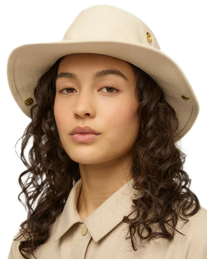 Natural Coloured Tilley Classic T3 Cotton Hat on white background 