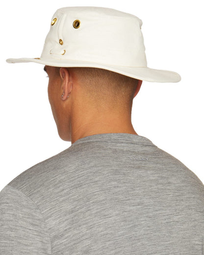 Natural coloured Tilley Classic T3 Cotton Hat on White background 