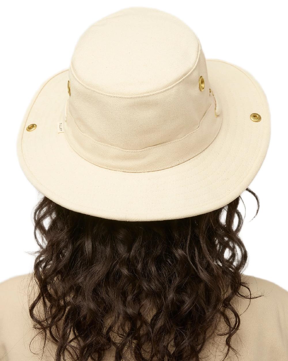 Natural Coloured Tilley Classic T3 Cotton Hat on white background 