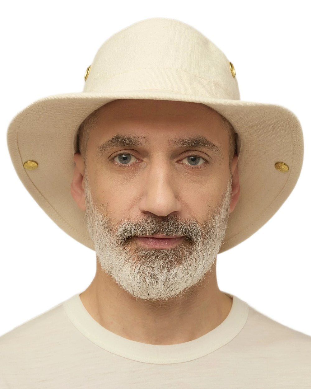Natural Coloured Tilley Classic T3 Cotton Hat on white background 