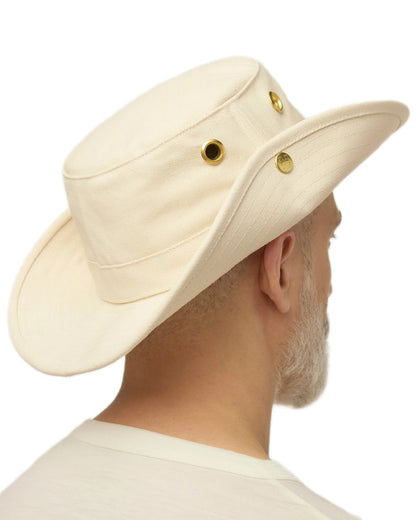 Natural Coloured Tilley Classic T3 Cotton Hat on white background 