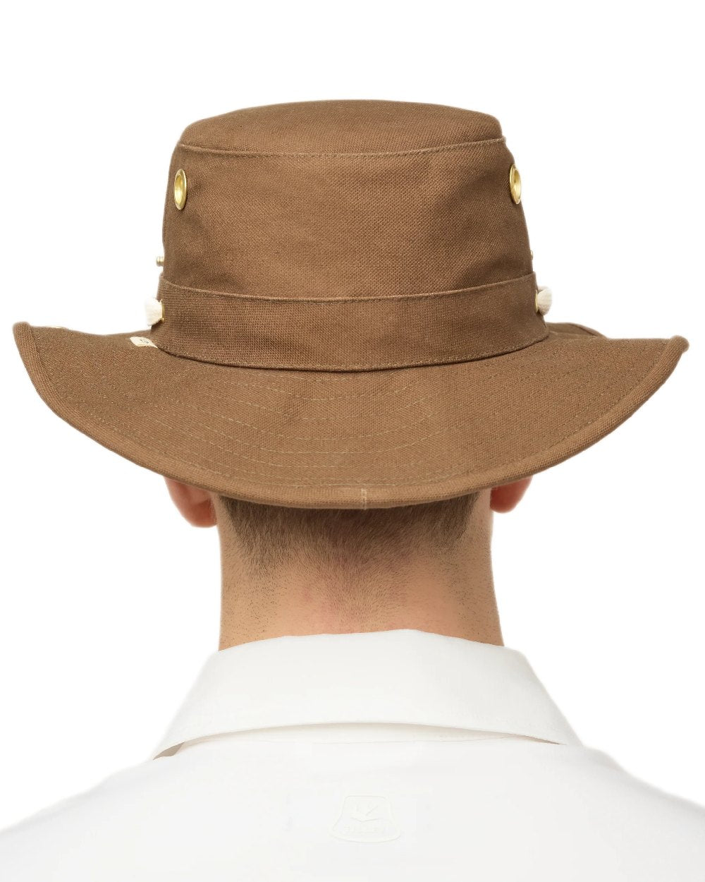 Peat Coloured Tilley Classic T3 Cotton Hat on white background 
