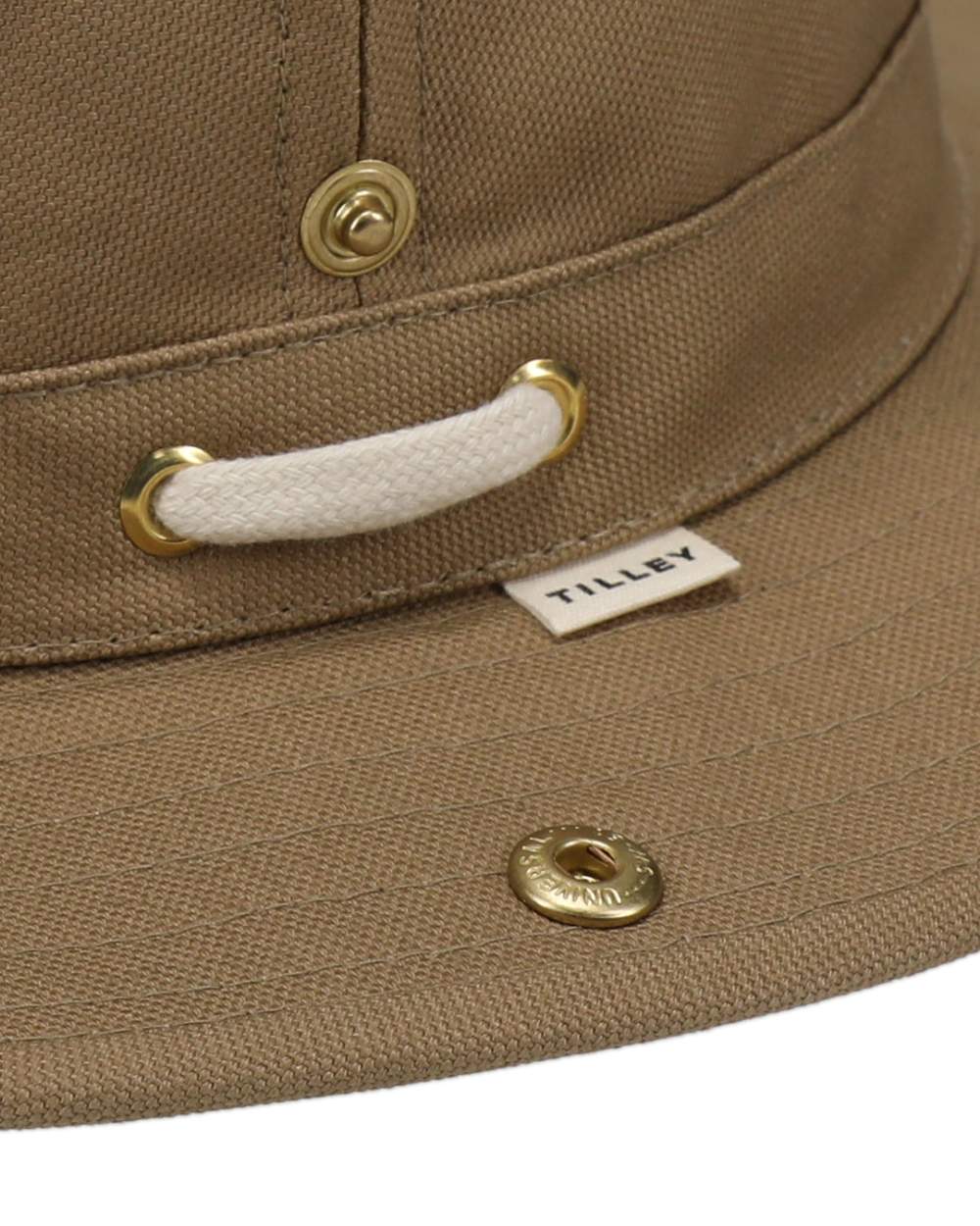 Peat Coloured Tilley Classic T3 Cotton Hat on white background 