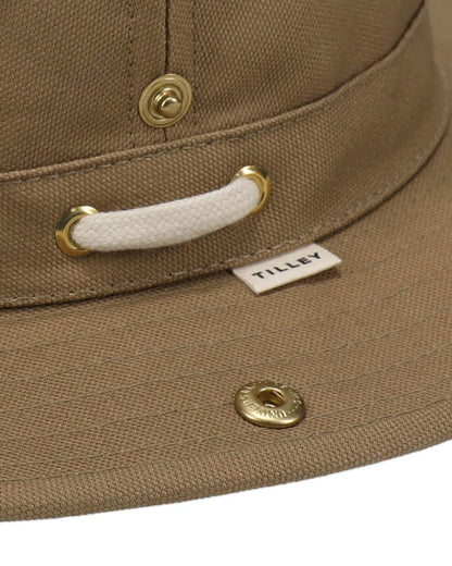 Peat Coloured Tilley Classic T3 Cotton Hat on white background 