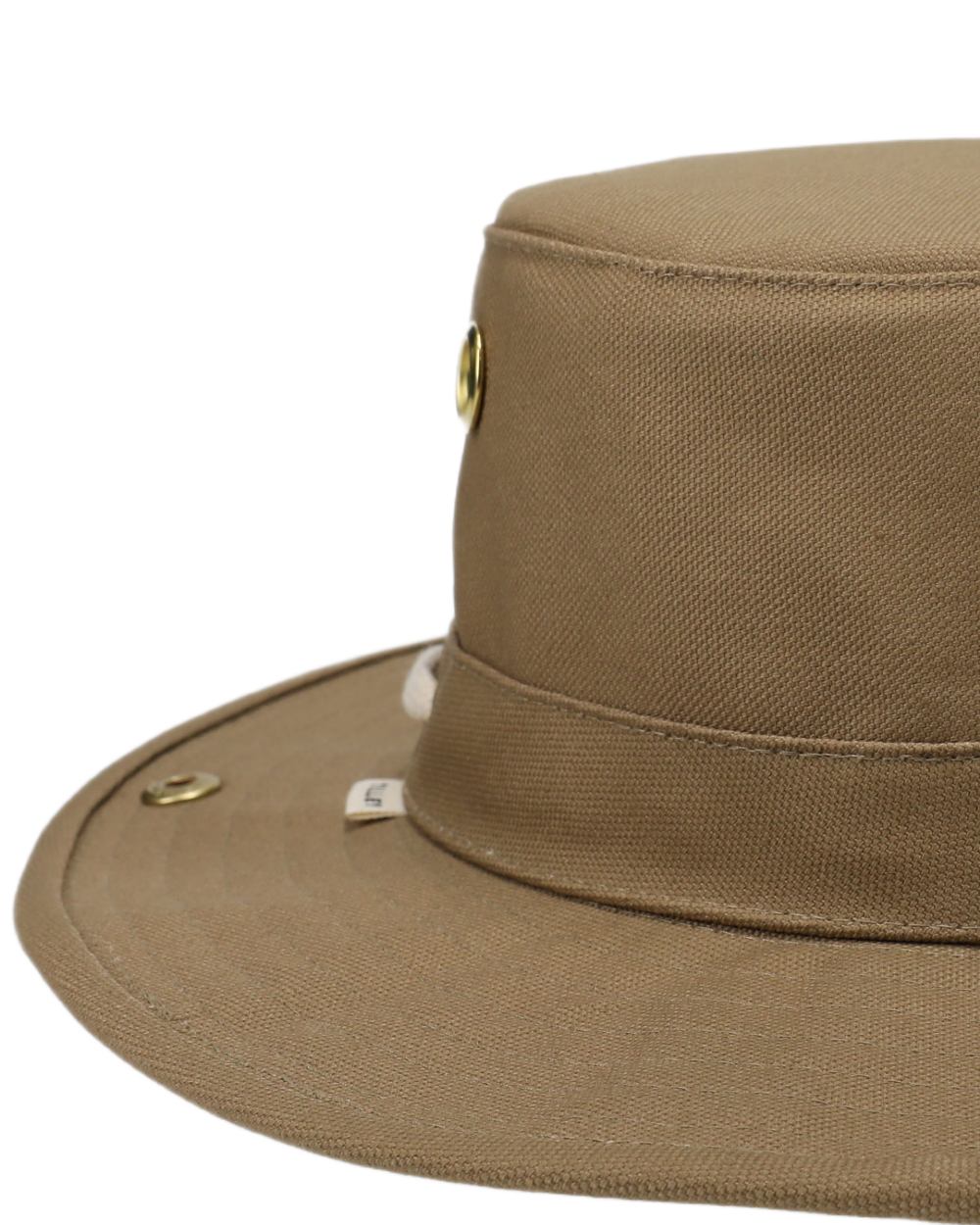 Peat Coloured Tilley Classic T3 Cotton Hat on white background 