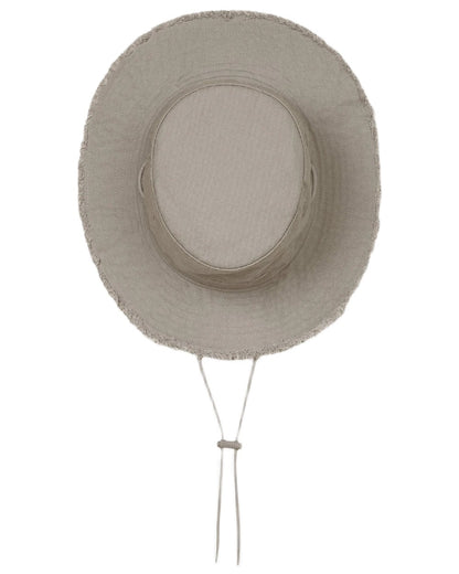 Stone Coloured Tilley Fringe Wanderer Hat on white background 